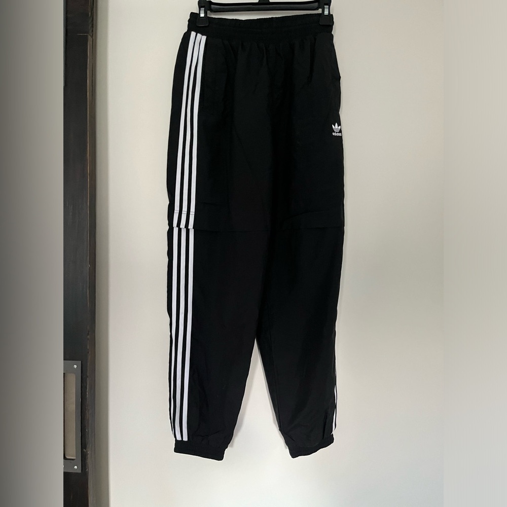 Adidas lined athletic jogger pants